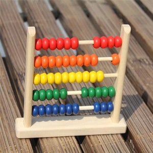 wooden calculator toy