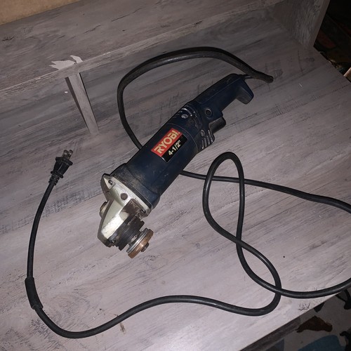 Ryobi AG451 4.5 in Corded Angle Grinder 120v~60Hz 5.5A/TESTED/WORKS GOOD!