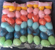48 PCS 2.4" Plastic Easter Eggs Bulk, Empty Easter Eggs in 6 Colors, Fillable