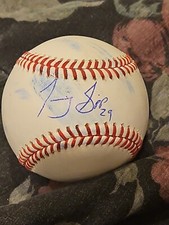 Tony Sipp signed GAME USED baseball autographed romlb official auto mlb