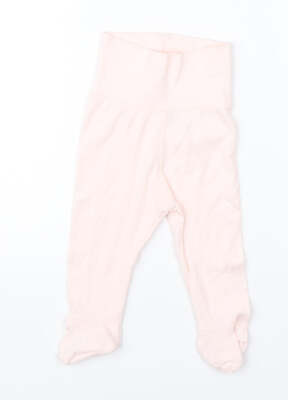 H&M Pyjamahose Mädchen rosa Baumwollmischung Größe 3-6M