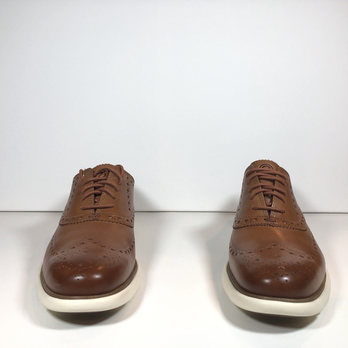 COLE HAAN C33530 未使用 25.0 NEW Cole Haan 2 Zerogrand Wingtip Oxford 'British Tan' Men's Size