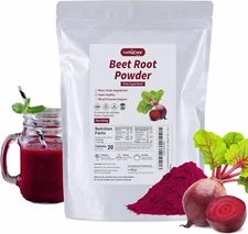 2 LB Organic Beet Root Powder Raw Non GMO Pure Beta Vulgaris Nitric Oxide Booste