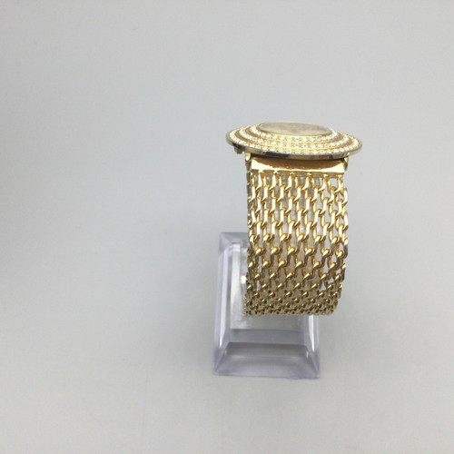 Kessaris Watch Women 34mm Crystal Gold Tone Bling Crystals New Battery 6.75" - Picture 6 of 16