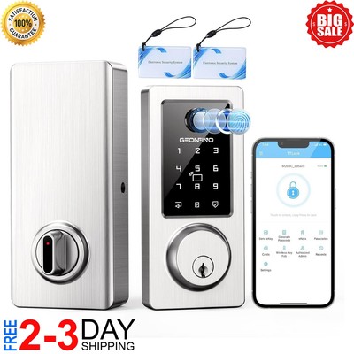 Fingerprint Door Lock Biometric Smart Lock APP Bluetooth Keyless Deadbolt