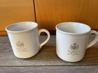 set of TWO coffee tea mugs GEVALIA kaffe with Crest by appt to HM King of Sweden — photo 2