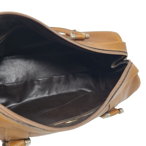 Vintage Le Sac Leder DR Tasche Handtasche Geldbörse Schultertasche Original um 1960er Jahre - Bild 12 von 22