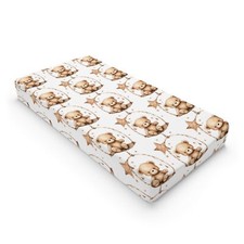 Brown Teddy Bear Gender Neutral Baby Changing Pad Cover