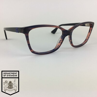 EMPORIO ARMANI Brille STRIPED BROWN CATS EYE Brillengestell MOD: EA9672 SU0