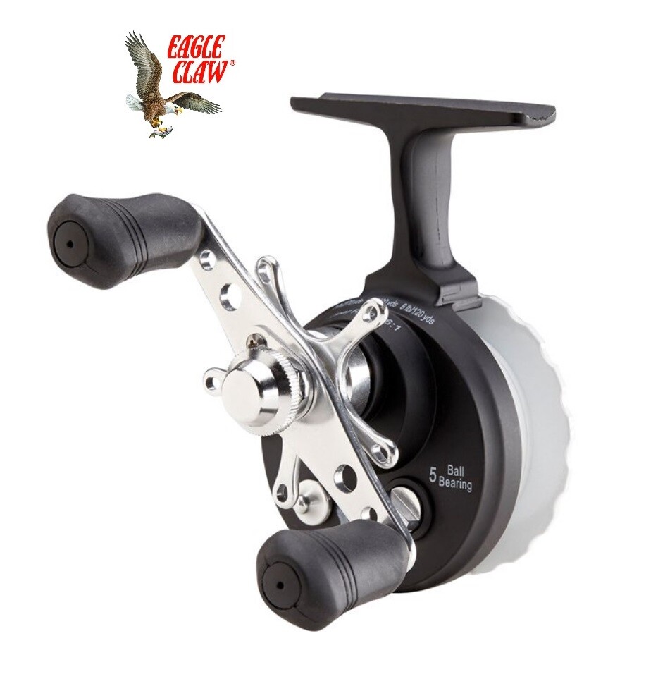 eagle claw inline ice fishing reels Spinning Reel lasting durability and comfort NEW EAGLE CLAW Inline Ice