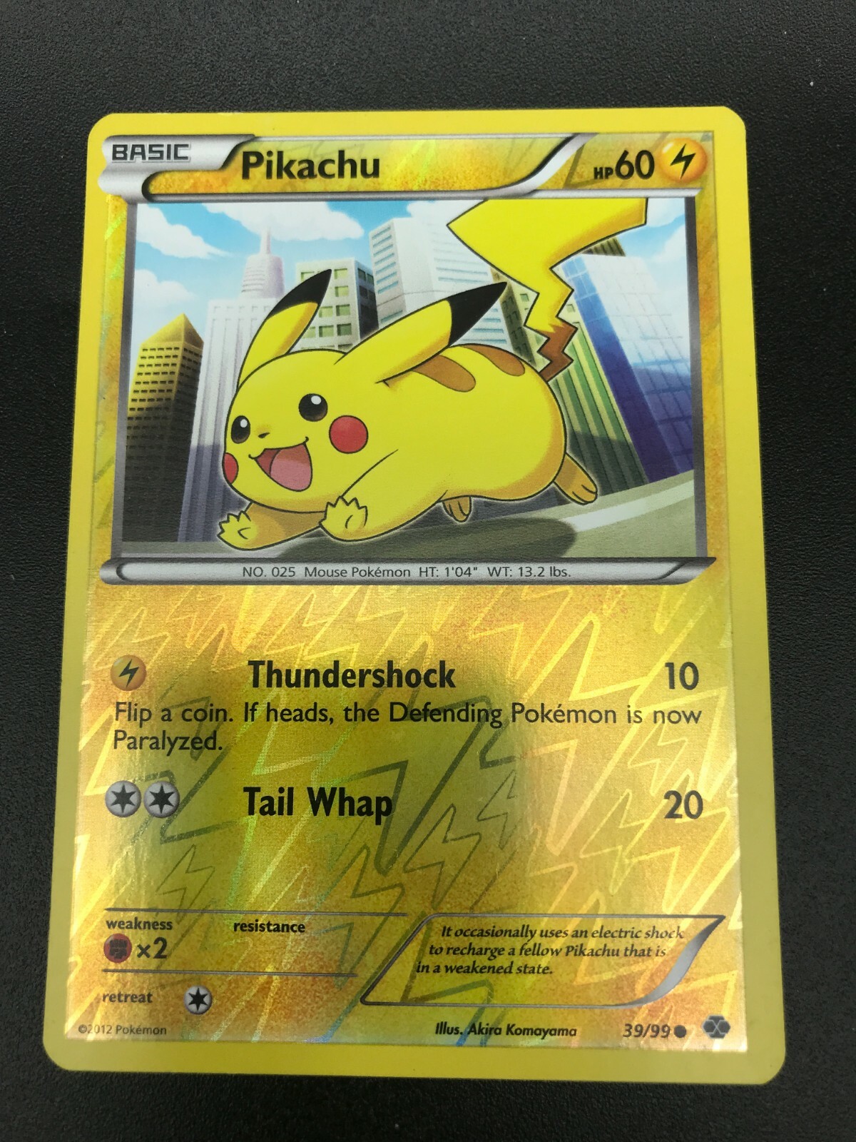 Pikachu Reverse Holo 39/99 BW Next Destinies Pokemon TCG Card NM 2012 | eBay