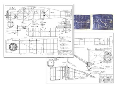 Bellanca C-27a F/F Rubber 49'' Wingspan RC Model Airplane Printed Plan &Templates