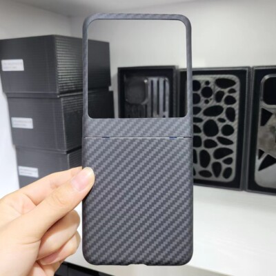 Real Carbon Fiber Matte Luxury Cover Case For Motorola Razr 60 50 40 Ultra