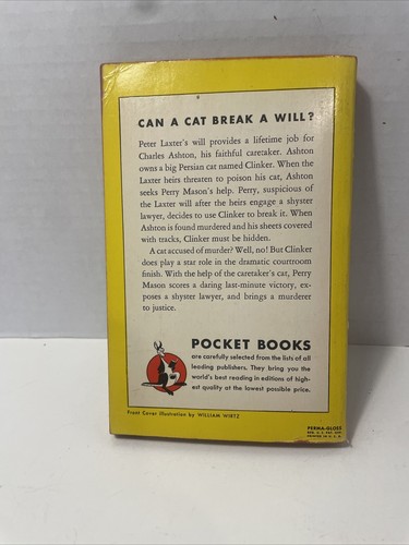 PERRY MASON: CASE OF CARETAKER'S CAT by ERLE GARDNER 1948 Pb - Picture 3 of 8