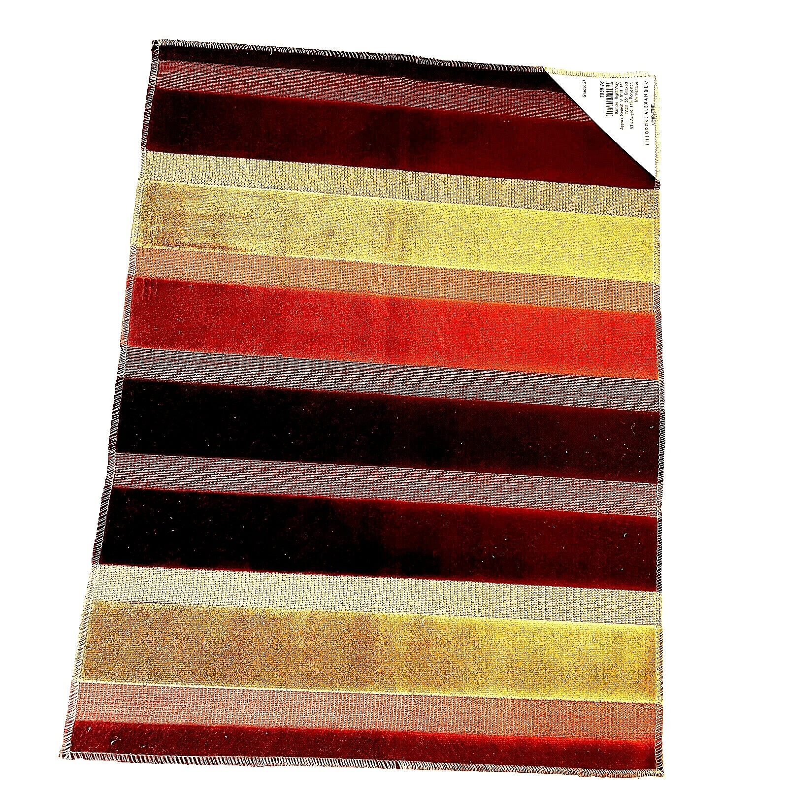 Striped Velvet Upholstery Craft Fabrics