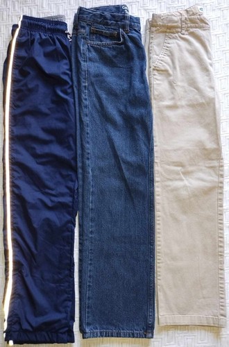 LOT of Boys clothes ( sweat pants jeans khakis ) OSHKOSH OLD NAVY CAT/JACK sz 12