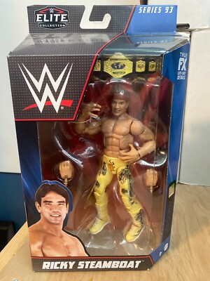 WWE ELITE Series 93 RICKY THE DRAGON STEAMBOAT Figure MIP (Yellow