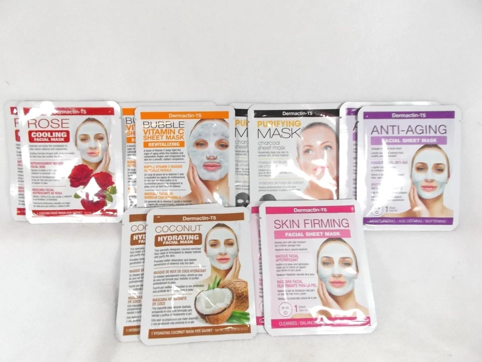 12 Dermactin Anti-aging Purifying Hydrating Firming Revitallizing Face Mask lot - Image 2 of 4