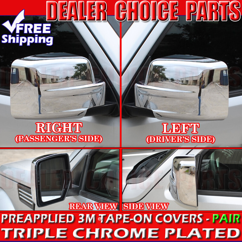 2007-2012 Dodge Nitro 07-17 Jeep Patriot Chrome Mirror Covers  