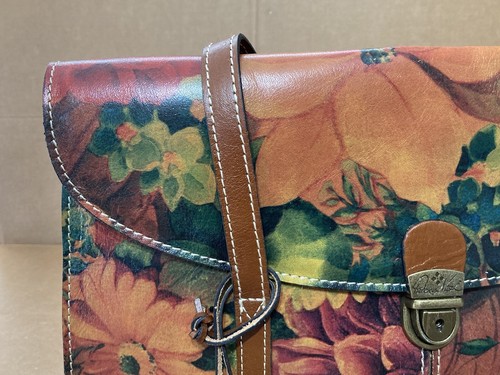 Patricia Nash Cantabria Multicolor Floral 2 Handle Lock and Key Satchel Bag - Picture 5 of 24