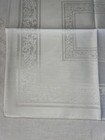 Vintage “Never Used” Damask White Napkins.  EMPIRE SCROLL.  17” X 17”. Set Of 8 — photo 1