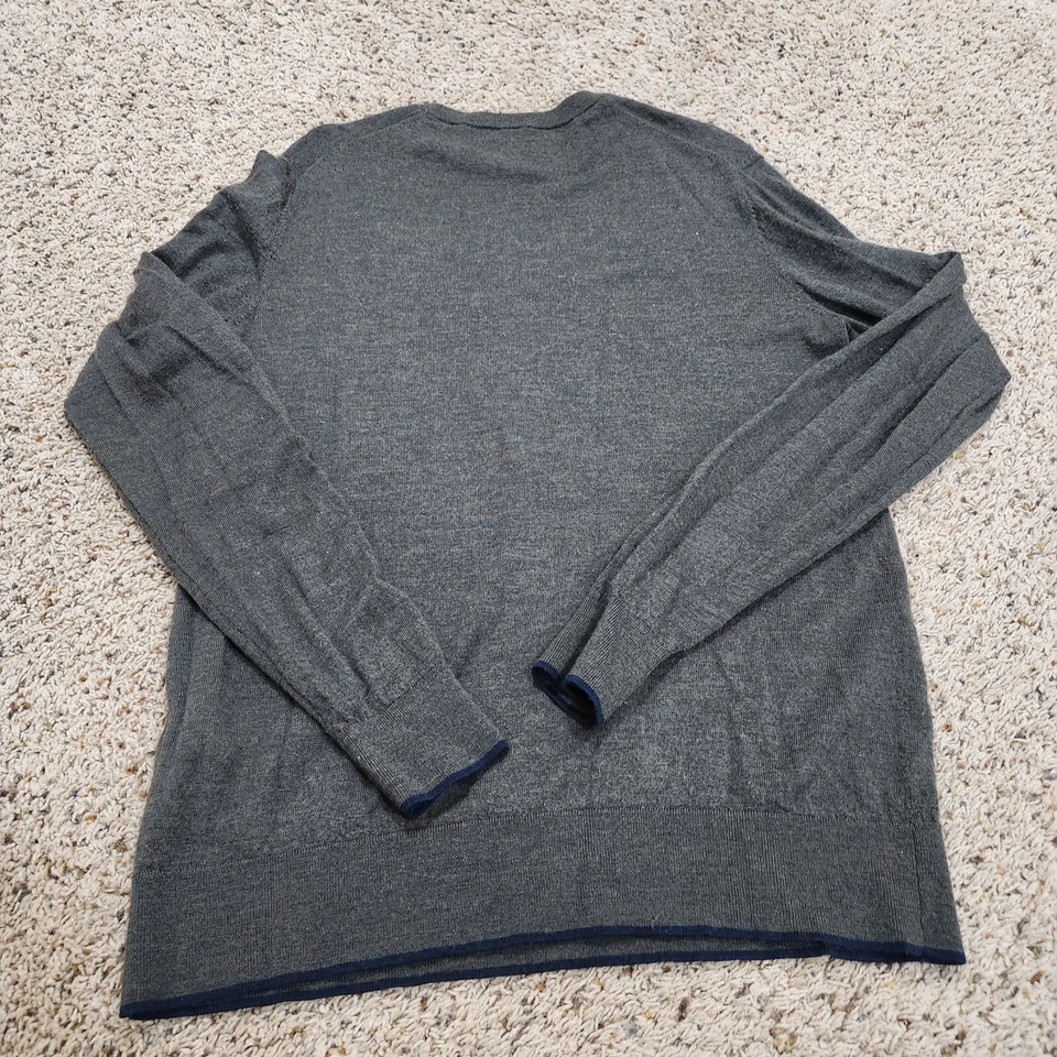 NEW Jack Spade Knit Sweater Small Gray Long Sleeve Cotton Wool Acrylic - Image 4 of 4
