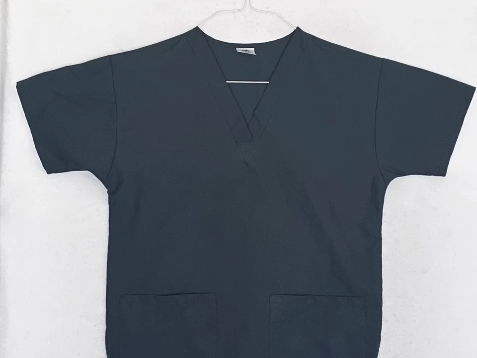 Medline Comfort Ease 磨砂上衣黑色 S 码 — 第 2/4 张图片