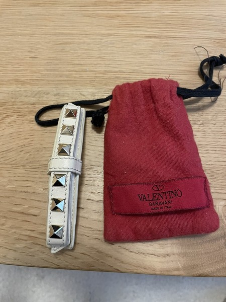 Valentino Rockstud Leather Barrette Hair Clip