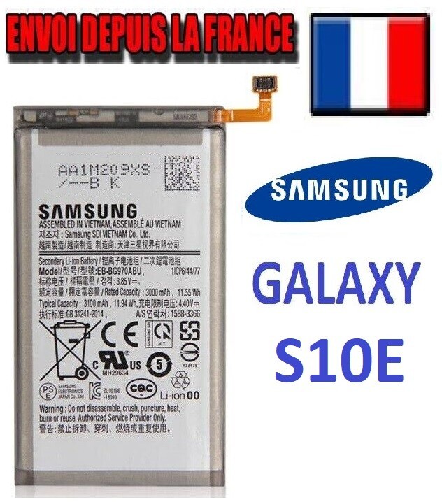 Batterie Originale Samsung Galaxy S10E SM-G970F EB-BG970ABU/ABE Battery ...