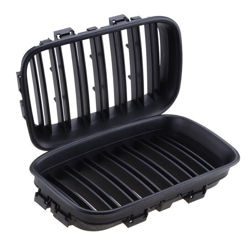 Double Line Front Kidney Grill Grille Matte Black for BMW E36 3 Serise 1992~1996 - Picture 3 of 6