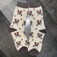 PET LOVERS UNISEX DOG LOVERS BULLDOG NOVELTY DESIGN SOCKS SOCK DADDY