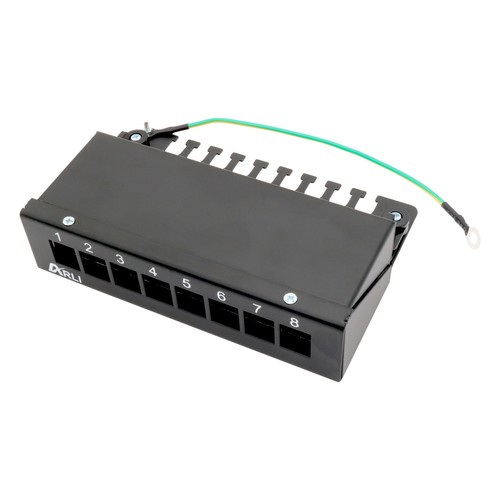 Patchpanel 8 Port Gehäuse Desktop Aufputz Kompatibel RJ45 USB HDMI Keystone - Afbeelding 7 van 7