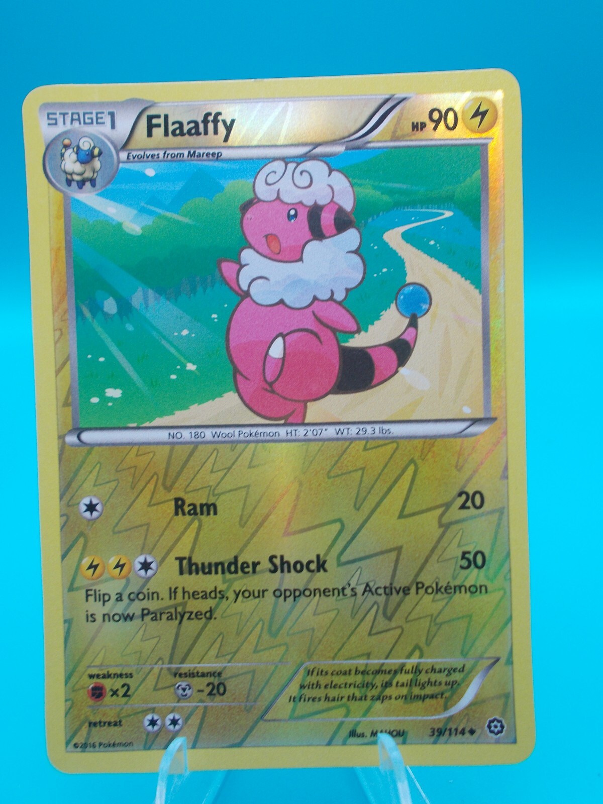 Flaaffy 39/114 XY-Steam Siege Pokémon TCG Reverse Holo Near Mint/Mint