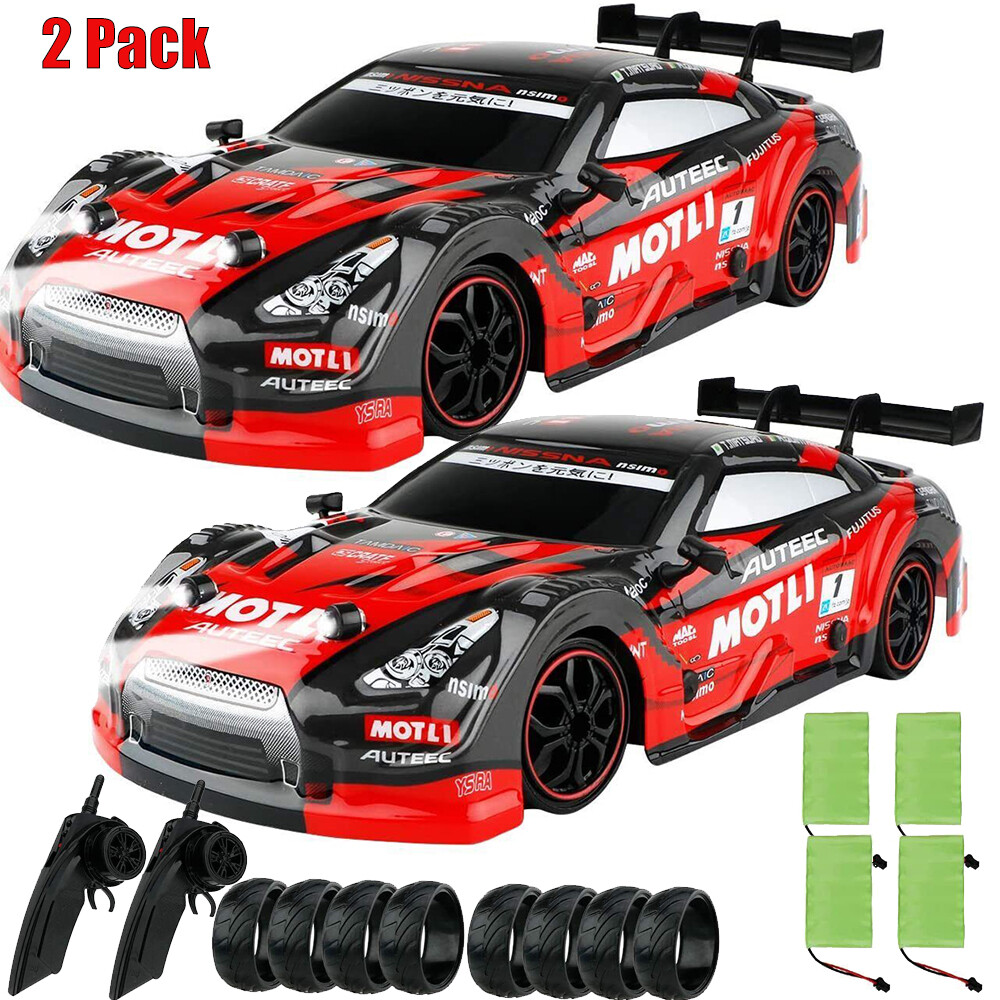 2Pcs 4WD On/Off-Road Vehicle Crawler Car RC Drift Racing Car 2.4G Remote Control