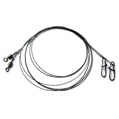 3-25kg Wolfram Vorfach 15-75cm Raubfischvorfach Tungsten Wirbel Karabiner Hecht