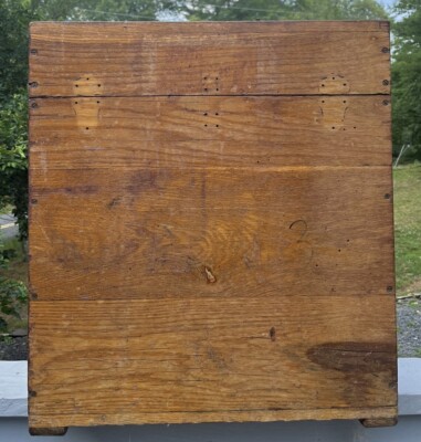 RARE & LARGE Stanley Antique Vintage Wooden Tool Chest Box Trunk