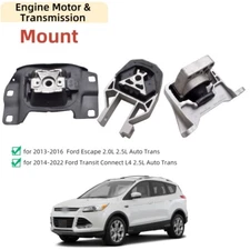 Engine Motor & Transmission Mount Set For 2013-2016 Ford Escape 2.5L Auto Trans.
