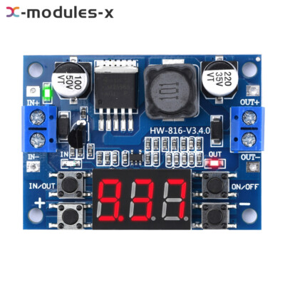 LM2596 DC7-36V to DC0.5V-35V Digital Step Down Buck Voltage Regulator Module New