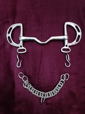 Equestrians Non Magnet/ Stainless Steel Slotted Cheek Port Mouth Horse bits