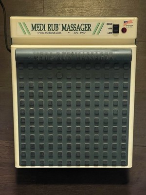 Medi-Rub Massager 2000 Plus MR-3F 2 Speed Vibrating Foot Massager WORKS!