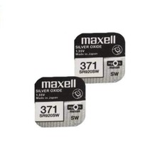 2x Maxell 371 370 SR920SW Silver Oxide 1.55V Watch Batteries Japan
