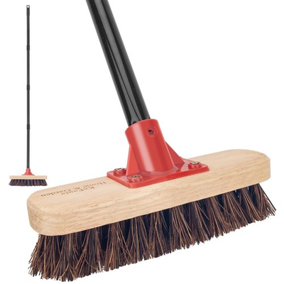 #ad Deck Brush with 52 Inch Handle Palmyra Bristle Scrubber $20.49
