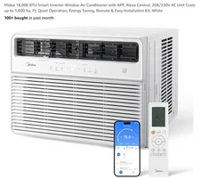 Frigidaire FHWC183WB2 18000 BTU Window Mounted Room Air Conditioner - White