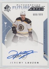 2018-19 SP Authentic Auto Future Watch 609/999 Jeremy Lauzon #212 Auto 05cr