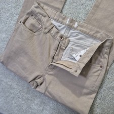 Taylor Stitch All Day Pant Canvas Mens 32/34 Slim Tan Comfort Workwear Outdoor