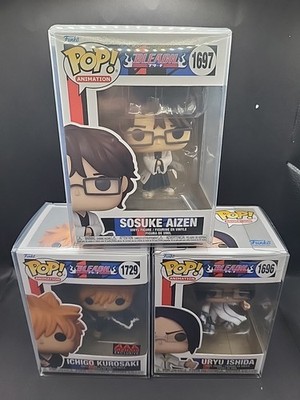Funko Pop Bundle Bleach #1696 Uryu, #1697 Sosuke, #1729 Ichigo Exclusive