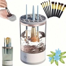 3-in-1 Electric Makeup Brush Cleaner Fast Deep-Clean,Automatic Cleaning/Drying