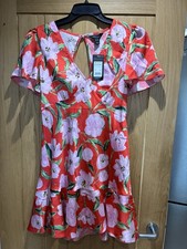 New look 12 Tie Back Summer Dress New Bnwt Holiday Party