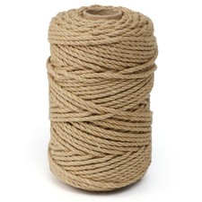 Jute Twine String,328 Feet 5mm Natural Jute Rope,3ply Thin Ribbon Hemp Twine ...