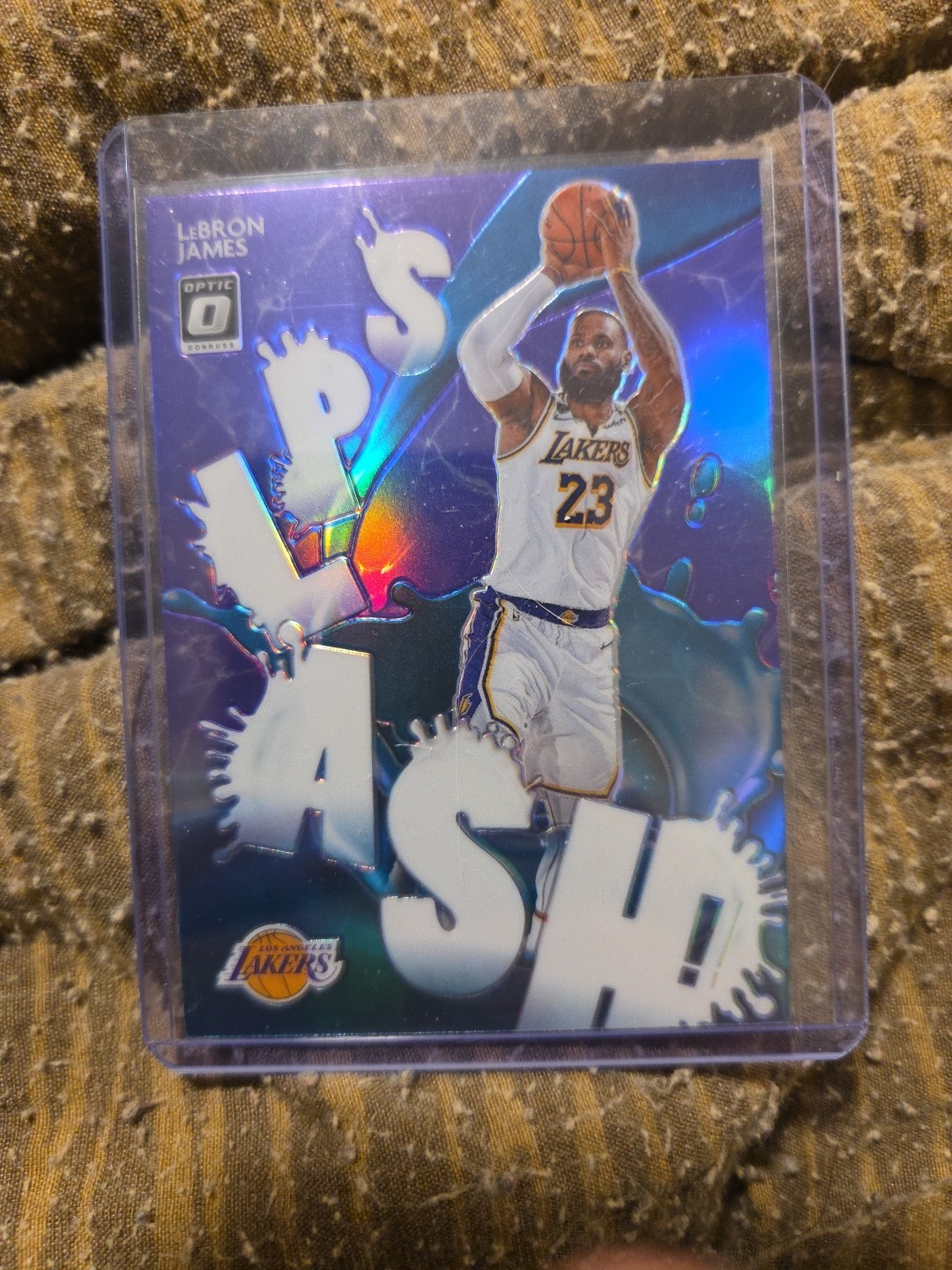2020-21 Panini Donruss Optic Splash! LeBron James #13 Purple Prizm Mint